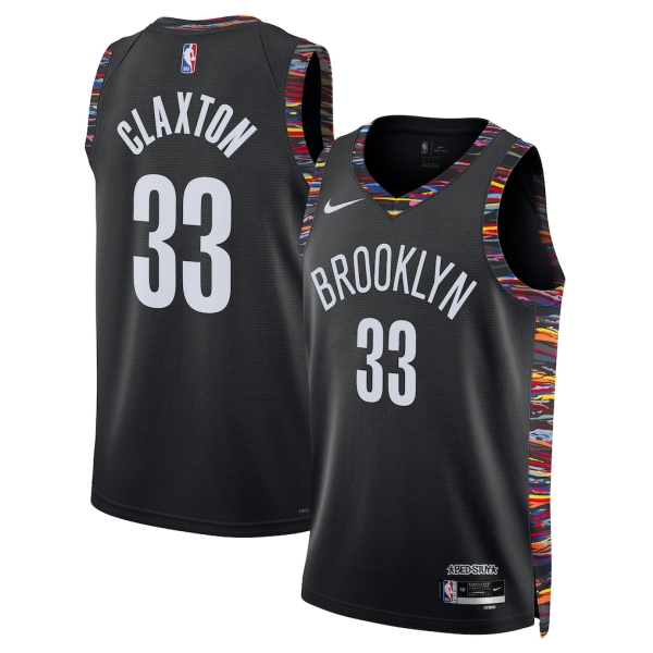Brooklyn Nets Trikot Nic Claxton Nike 2025-26 City Edition Schwarz Swingman - Herren Brooklyn Nets Trikot Nic Claxton Nike 2025-26 City Edition Schwarz Swingman - Herren